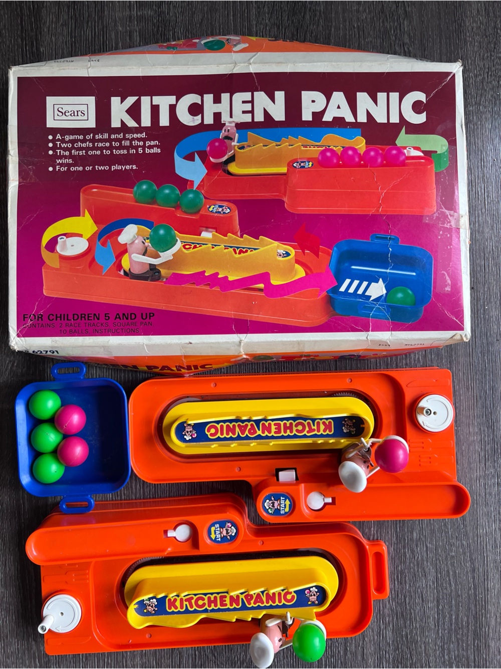 Vintage 1970s Sears Kitchen Panic Kids Game (for toy collectors)